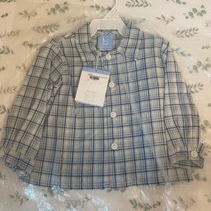 NWT Bella Bliss 12month Plaid dress shirt